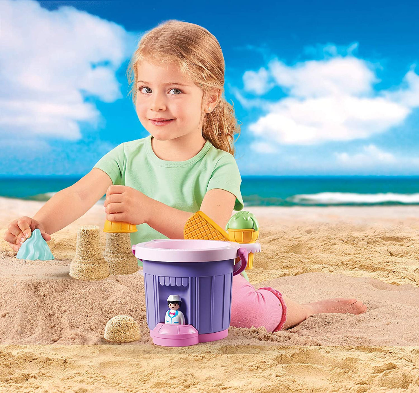 PLAYMOBIL Sand stand jouet de plage marchand de glace