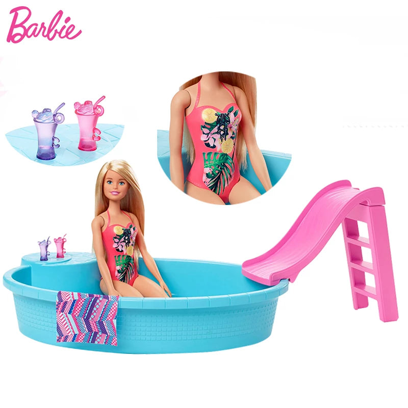 BARBIE Poupée et sa piscine