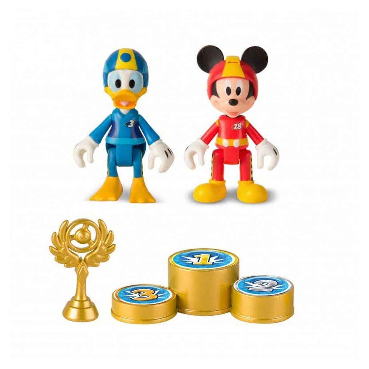 MICKEY Pack de 2 figurines Mickey et Donald roadstar racers