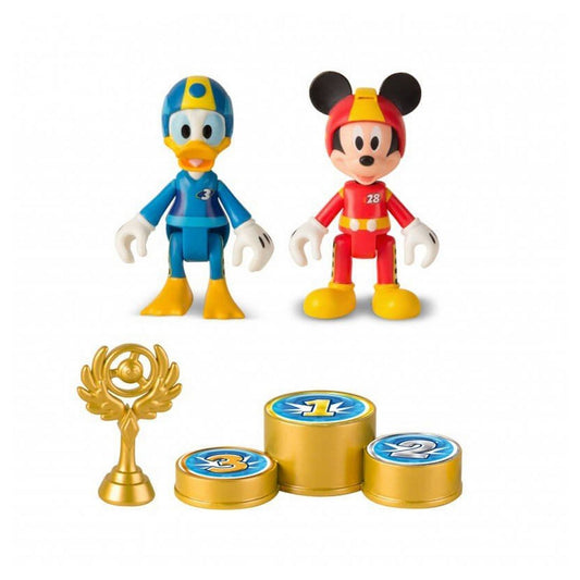MICKEY Pack de 2 figurines Mickey et Donald roadstar racers