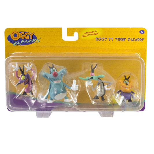 OGGY ET LES CAFARDS Pack de 4 figurines