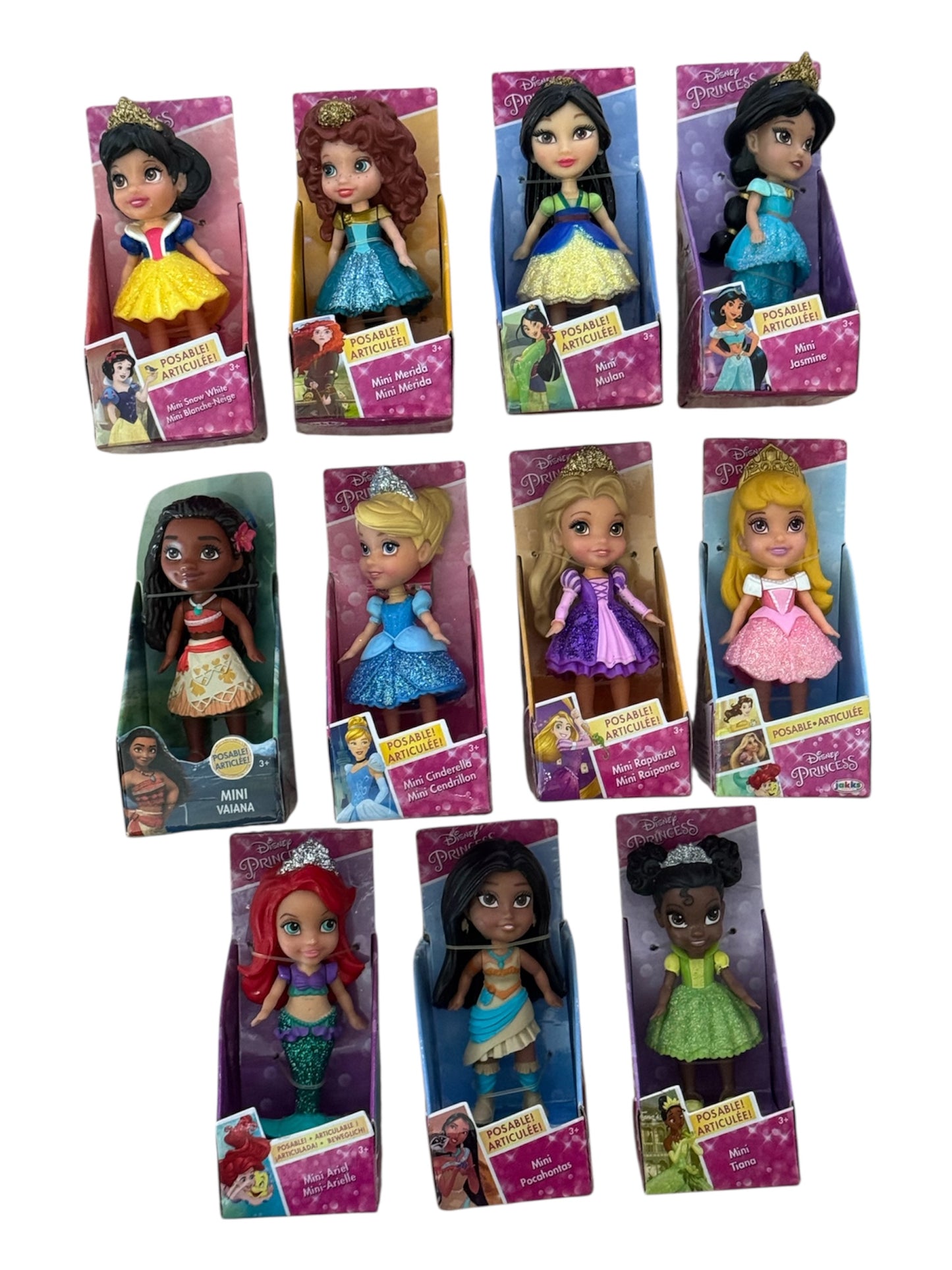 PRINCESSES DISNEY Mini poupées figurines Jakks Pacific