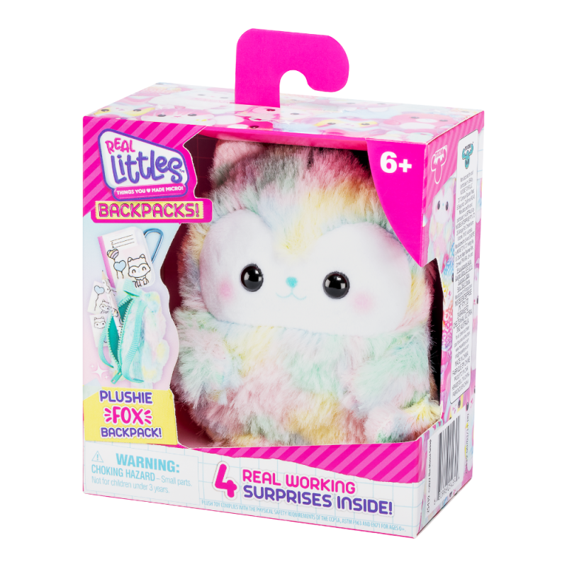 REAL LITTLES Mini sac à dos avec accessoires surprises Animaux peluches