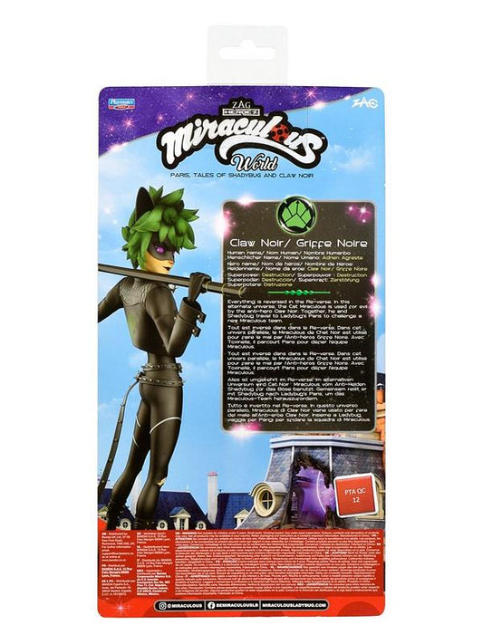 MIRACULOUS WORLD Poupée Claw Noir / Griffe noire