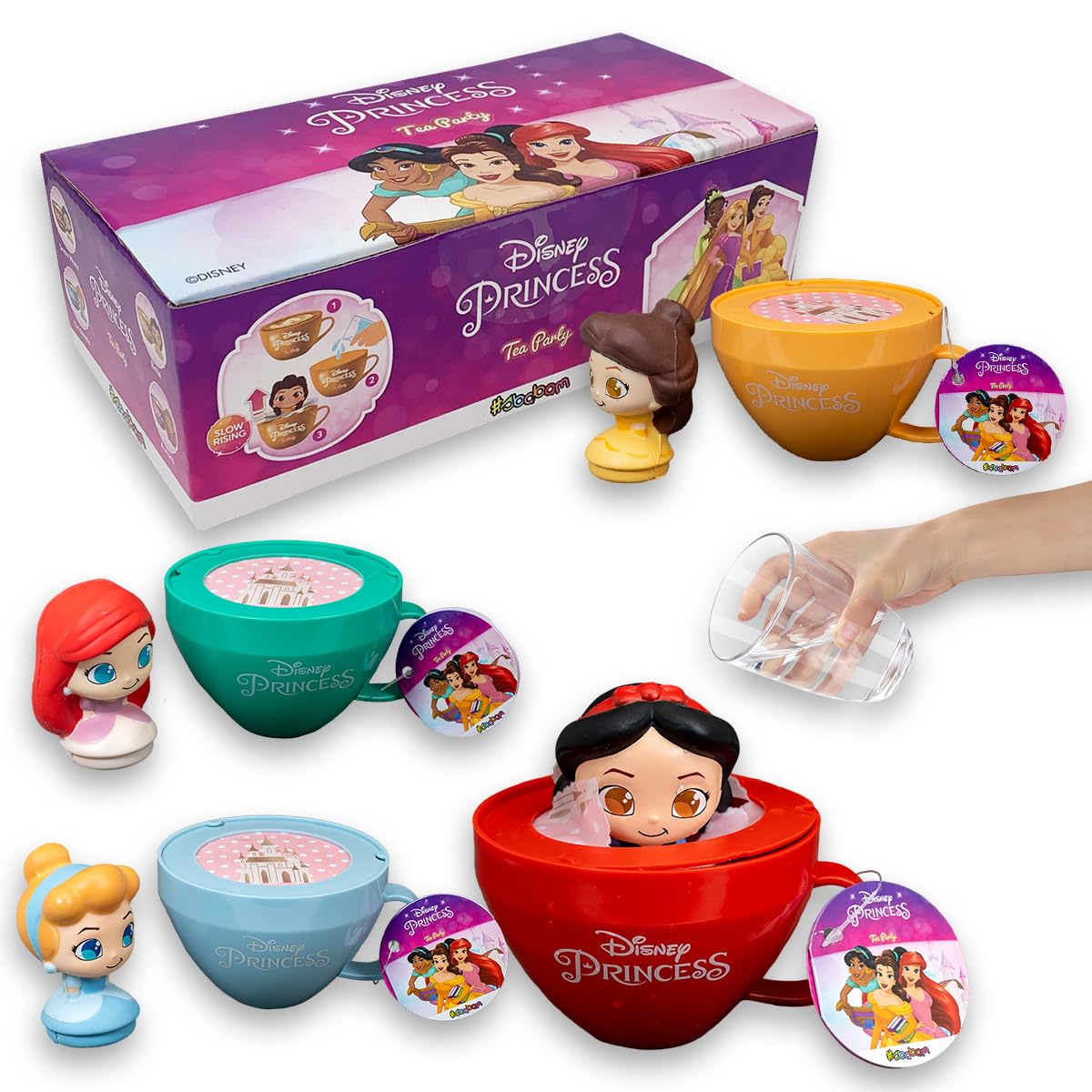 Disney Princess Tea Party – Tasse Surprise avec Figurine Squishy Disney
