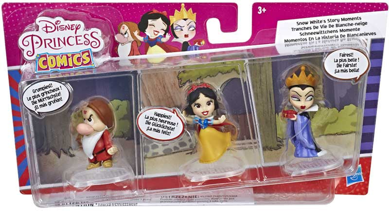 PRINCESSES DISNEY Pack de 3 figurines Disney Comics Blanche Neige