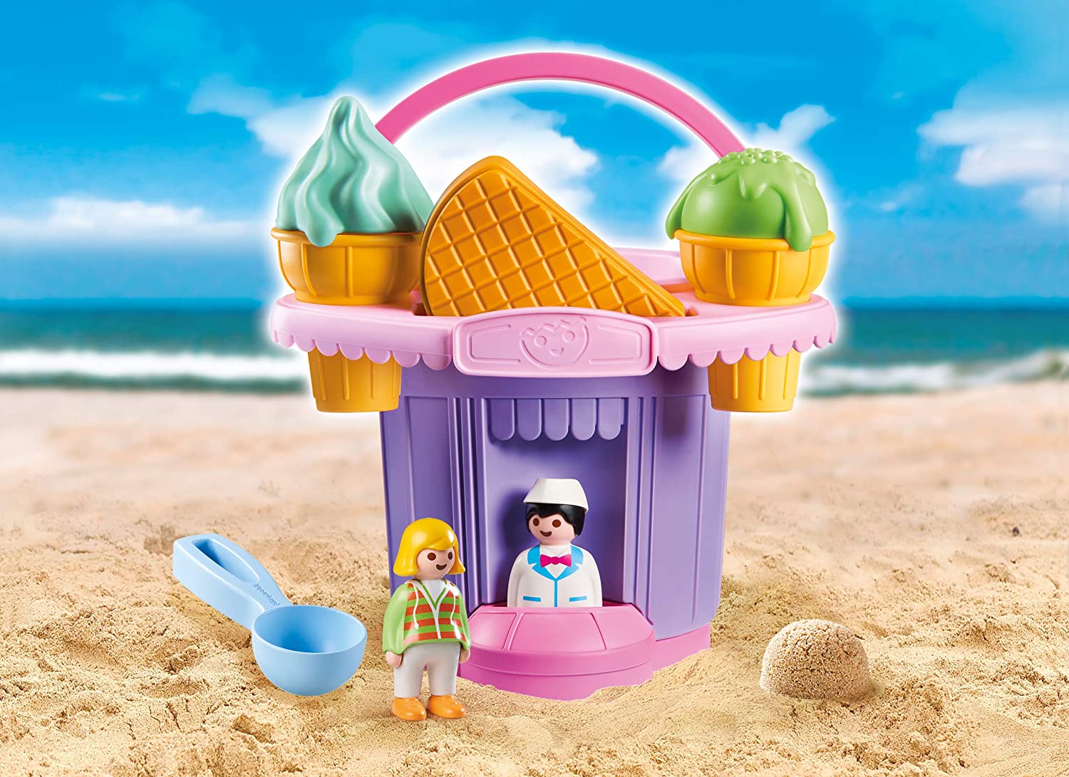 PLAYMOBIL Sand stand jouet de plage marchand de glace – Frimousse-shop