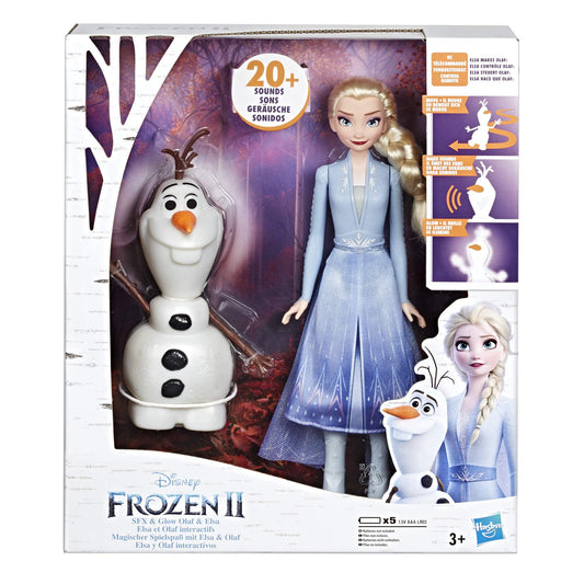 REINE DES NEIGES Poupées Elsa et Olaf interactif