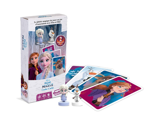 REINE DES NEIGES Jeu cache-cache avec figurines Elsa et Olaf