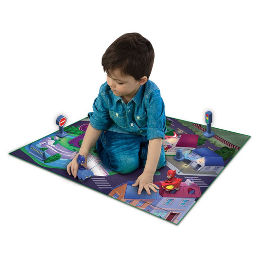 PYJAMASQUES Mega tapis avec véhicules et accessoires