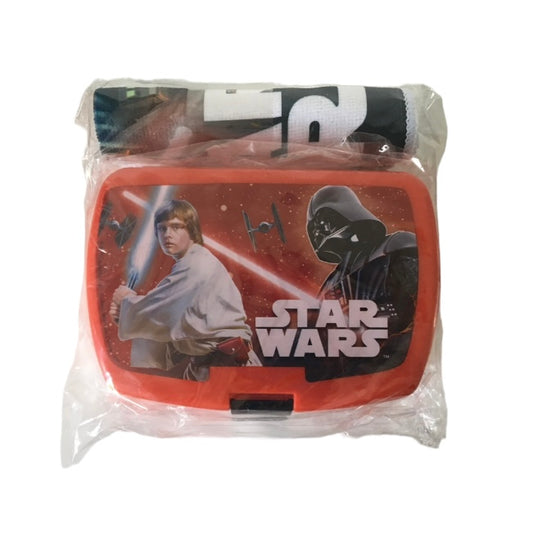 STAR WARS Ensemble boîte à goûter lunch box et serviette à mains