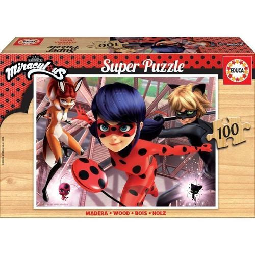 MIRACULOUS Puzzle en bois 100 pièces