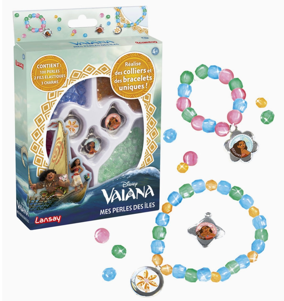 PRINCESSES DISNEY Vaiana coffret set mes perles des îles