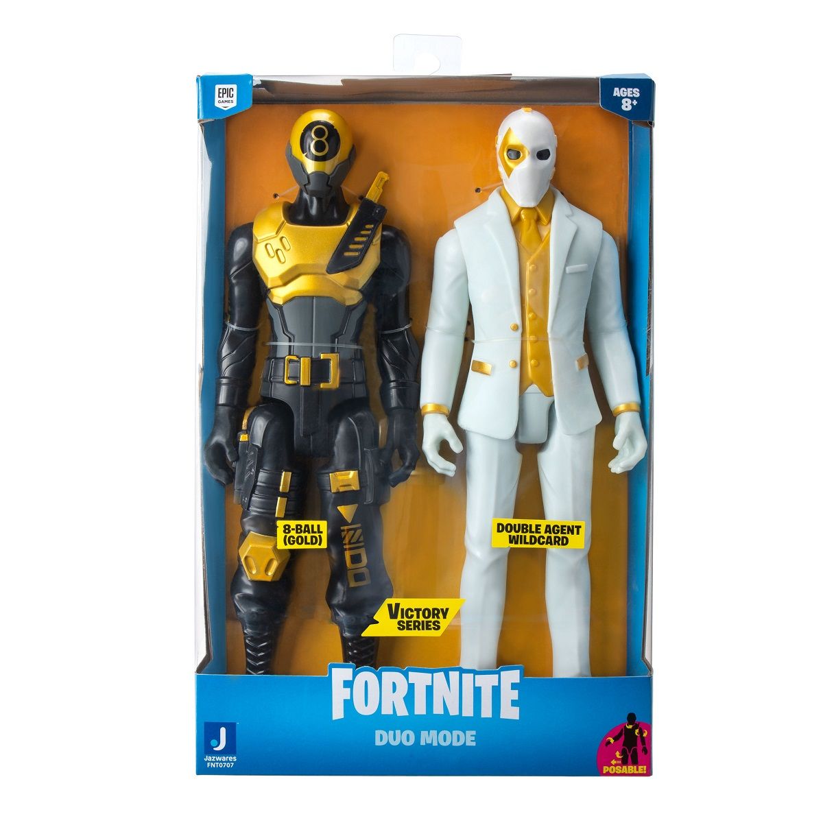 FORTNITE Pack de 2 figurines Victory series 8-Ball et Double Agent Wildcard