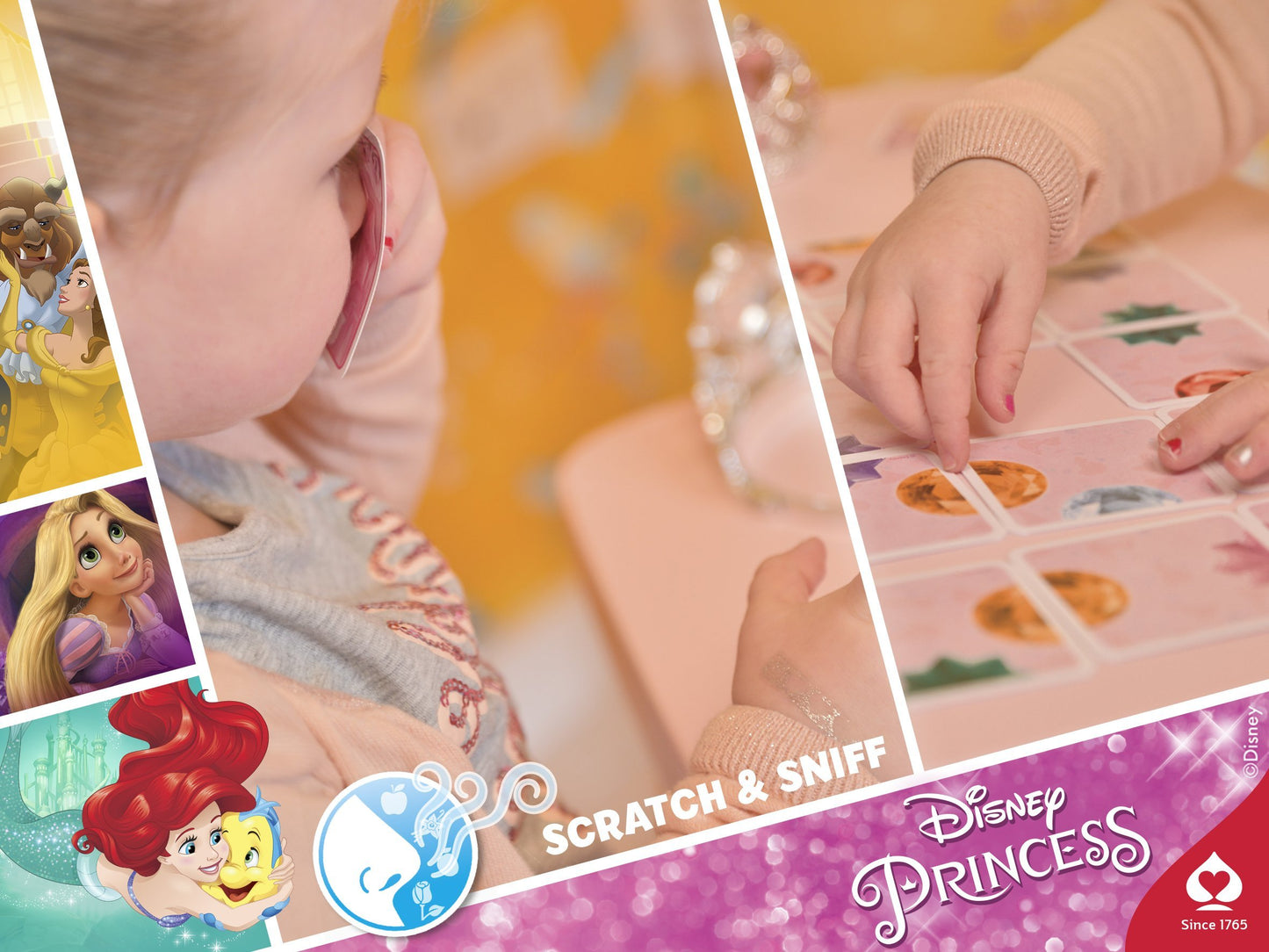 PRINCESSES DISNEY Jeu puzzle et mémo parfumé Shuffle