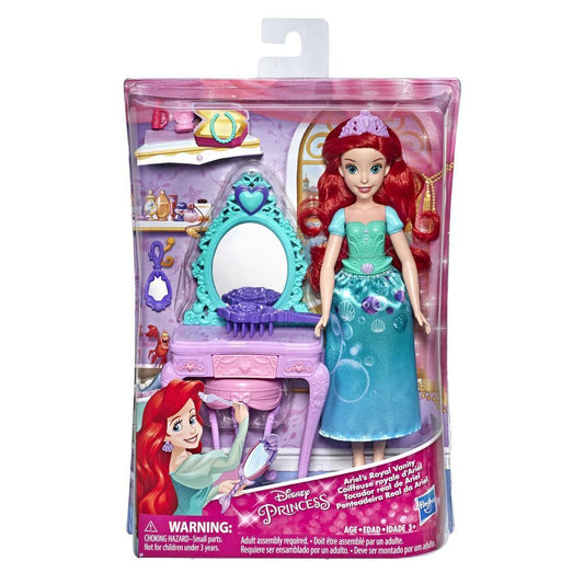 PRINCESSES DISNEY Poupée Ariel et sa coiffeuse royale