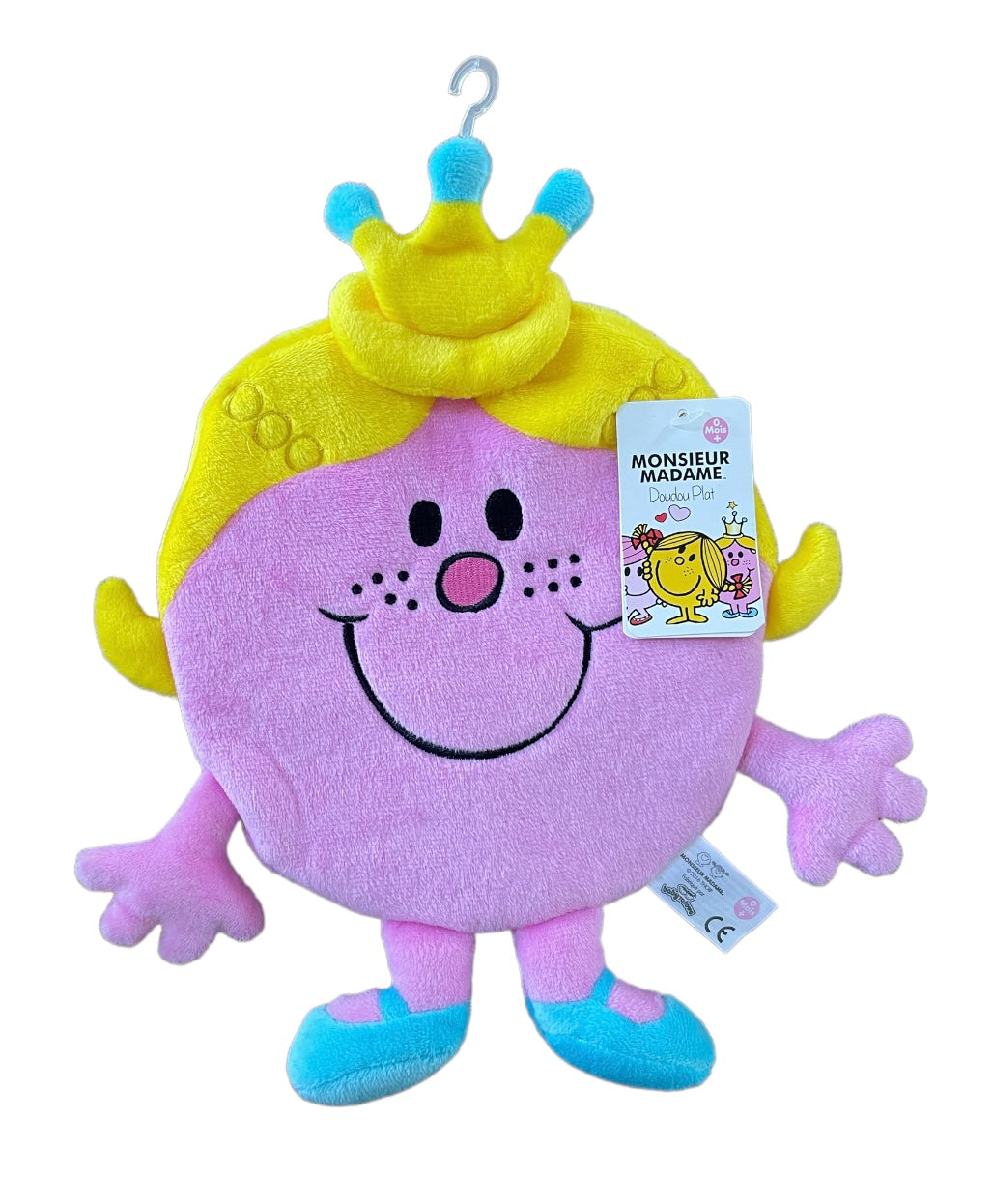 MONSIEUR MADAME Peluche doudou plat madame princesse