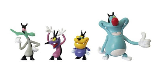 OGGY ET LES CAFARDS Pack de 4 figurines