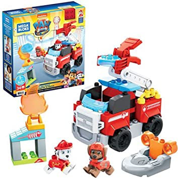 PAT PATROUILLE Jeux de construction Mega blocks camion de pompier Marcus